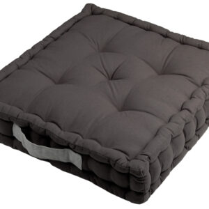 Sitzkissen Uni - 100% Baumwolle - 45x45x10cm - Farbe Grau