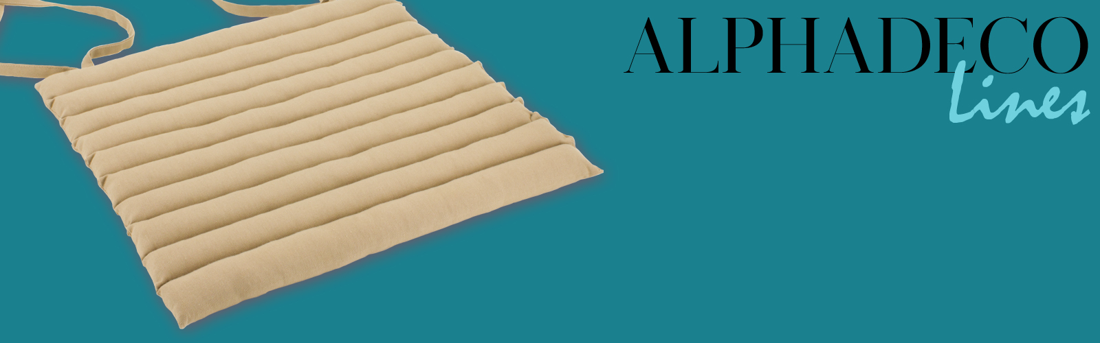 Sitzkissen Uni - 100% Baumwolle - 45x45x10cm - Farbe Grau